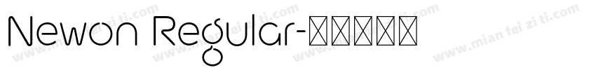 Newon Regular字体转换